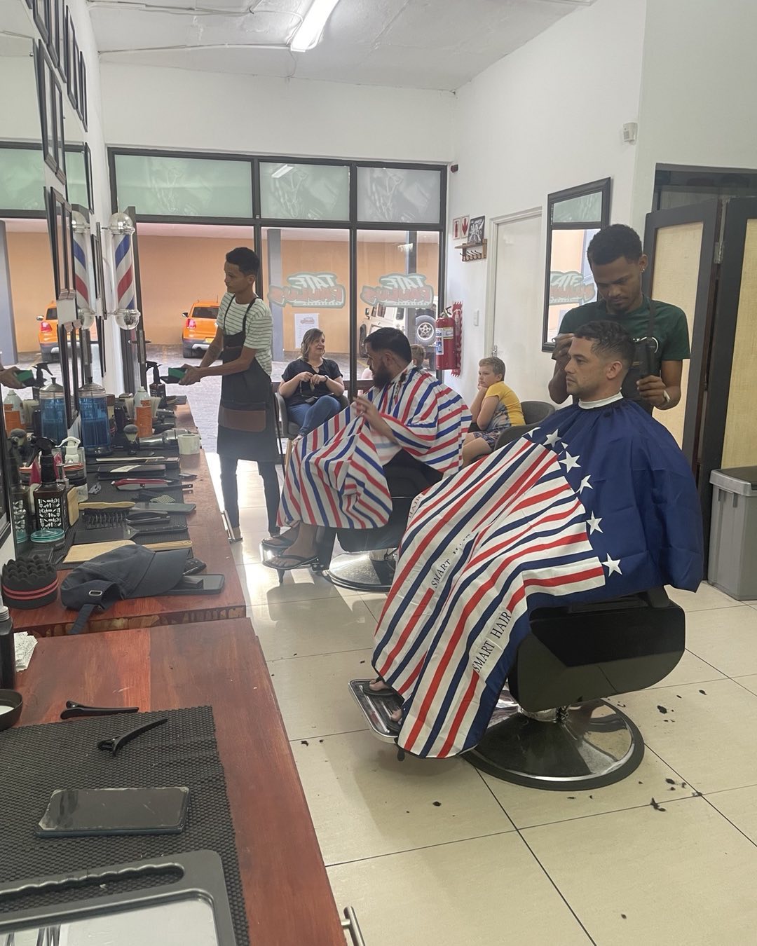 Inside Paul's Barbershop, Windhoek